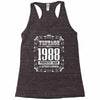 vintage made in 1988 perfectly aged a living legend Racerback Tank