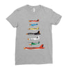angry planes Ladies Fitted T-Shirt