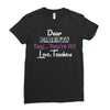 Dear Parents Tag You're It Love Teachers Women's Ladies Fitted T-Shirt