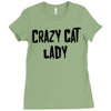 crazy cat lady Ladies Fitted T-Shirt