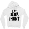 eat sleep hog hunt Zipper Hoodie