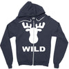 wild animal funny Zipper Hoodie