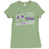 good wine good friends Ladies Fitted T-Shirt