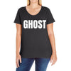 ghost (2) Ladies Curvy T-Shirt