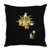 playing with monsters Throw Pillow