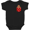 christmas cookie pocket Baby Bodysuit