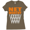net worthy basketball Ladies Fitted T-Shirt