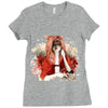 red Ladies Fitted T-Shirt