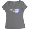 friend zone Women's Triblend Scoop T-shirt