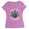 don't panic it's organic   marijuana Women's Triblend Scoop T-shirt