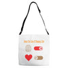 How To Live A Happy Life Adjustable Strap Totes
