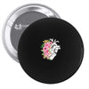 Heart And Flowers Pin-back button
