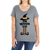 The Witch Is In Ladies Curvy T-Shirt