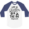 life is better by the camp fire (2) 3/4 Sleeve Shirt