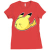pikachu et boo Ladies Fitted T-Shirt