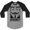 disobey 3/4 Sleeve Shirt
