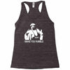 iron sheik wrestling iran funny Racerback Tank