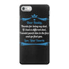 Dear Daddy, Thanks for Being my Dad Baby Boy Letter to Father iPhone 7 Case