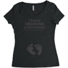 I've Been Creating A Tiny Human What Have You Been Doing Today Women's Triblend Scoop T-shirt
