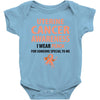 wear peach for uterine cancer Baby Bodysuit