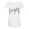 cute enjoy Maternity Scoop Neck T-shirt