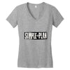 SIMPLE PLAN Women's V-Neck T-Shirt