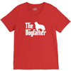 the dogfather cavalier king charles spaniel white V-Neck Tee
