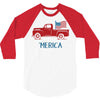 america 2 3/4 Sleeve Shirt