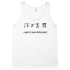 i ate sum pi t shirt s m l xl 2xl 3xl funny nerdy geeky college awesom Tank Top