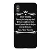 Dear Daddy, Thanks for Being my Dad Baby Boy Letter to Father iPhoneX