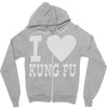 i love kung fu Zipper Hoodie