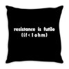resistance is futile Throw Pillow