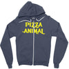 pizza animal funny diet gym gift new Zipper Hoodie