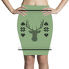 ugly deer christmas Pencil Skirts