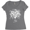 dungeons and dragons dice art Women's Triblend Scoop T-shirt
