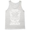 Never Underestimate Dog Rescuer Who Was Born January Tank Top
