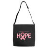 breast cancer hope Adjustable Strap Totes
