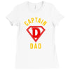 captain dad hero Ladies Fitted T-Shirt