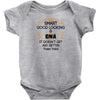 smart good looking cna doesnt get better than this Baby Onesie