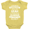 Super Cool Gran Of A Freaking Awesome Grandson Baby Onesie
