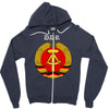 ddr logo blau Zipper Hoodie