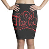 love red Pencil Skirts