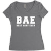 BAE Best Aunt Ever Women's Triblend Scoop T-shirt