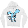 evil rabbit Zipper Hoodie