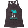 papa und sohn Racerback Tank