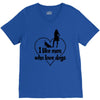 i like men who love dogs V-Neck Tee