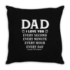 I Love You Dad Throw Pillow
