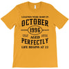 legends were born in october genuıne 1996 qualıty one kind of aged l T-Shirt