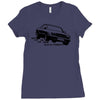 mercedes benz w126 Ladies Fitted T-Shirt