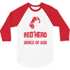 american by birth redhead by the grace of god 3/4 Sleeve Shirt